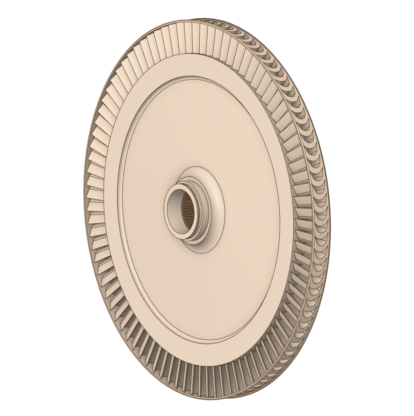 泵三维模型13:涡轮泵